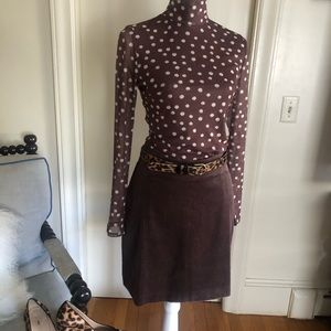 525 America Polka Dot Blouse and Corduroy Skirt